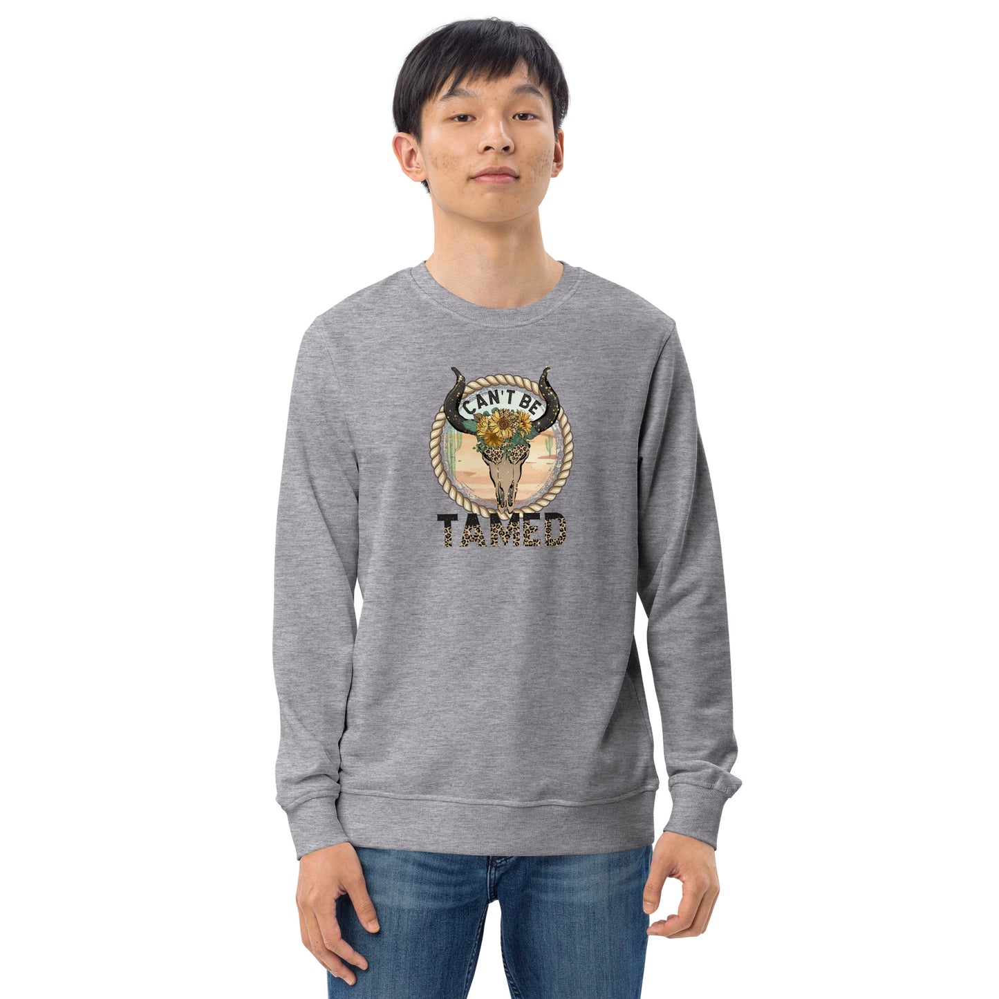 Can't Be Tamed Southwestern Western Unisex organic sweatshirt CedarHill Country Market
