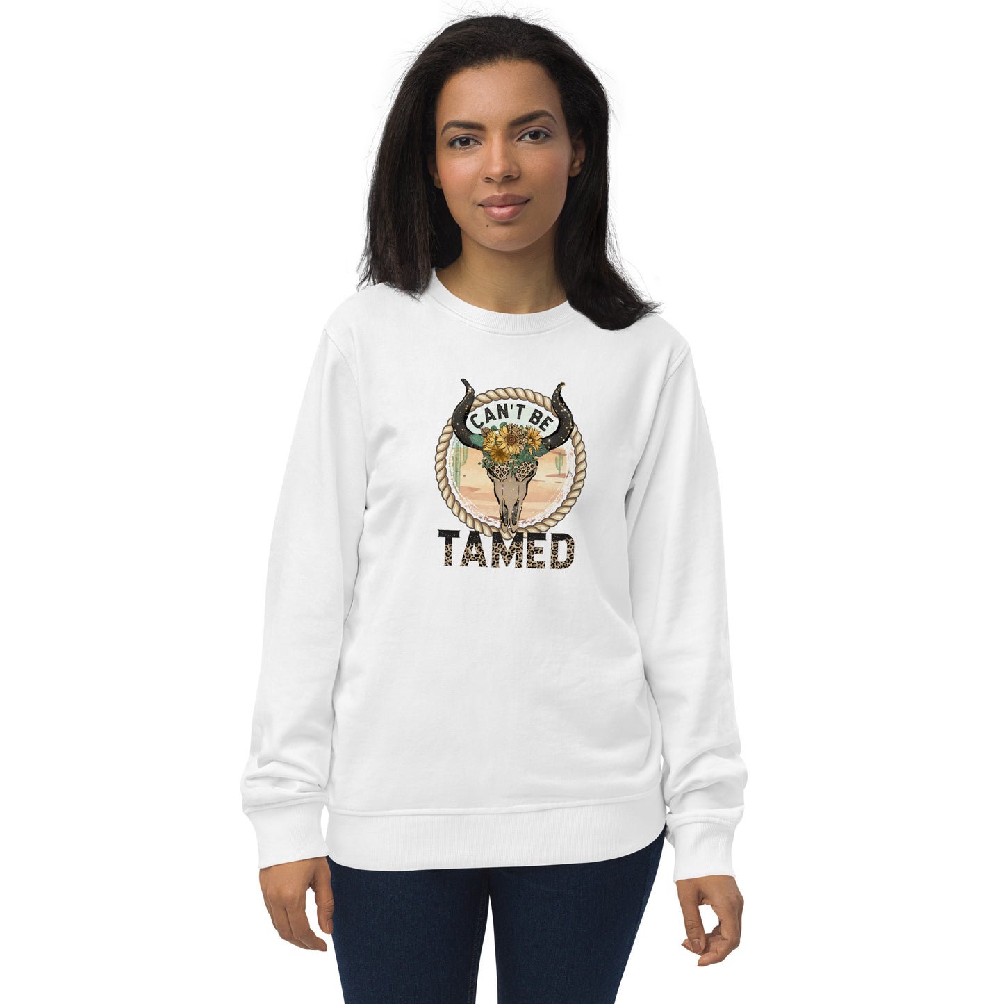 Can't Be Tamed Southwestern Western Unisex organic sweatshirt CedarHill Country Market
