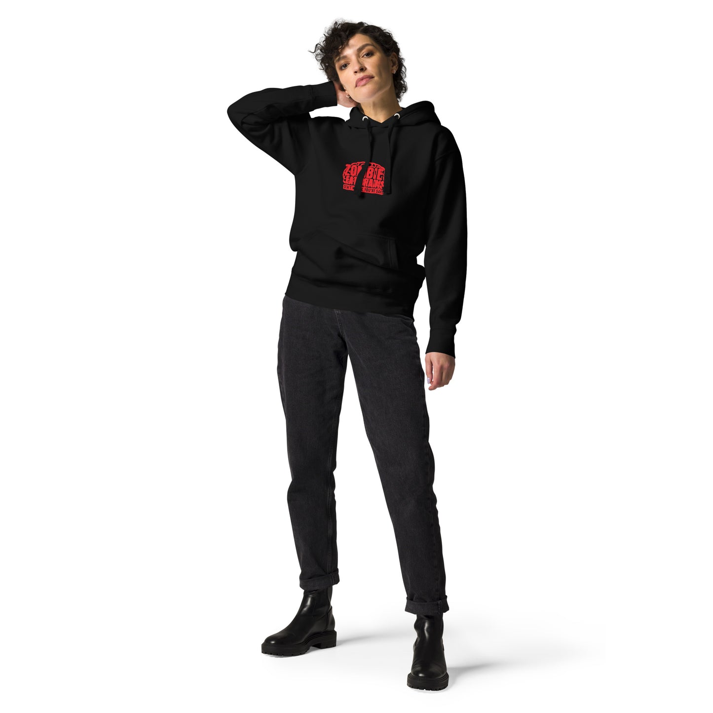 Zombie's Eat Brains Don't worry Your safe Unisex Hoodie CedarHill Country Market