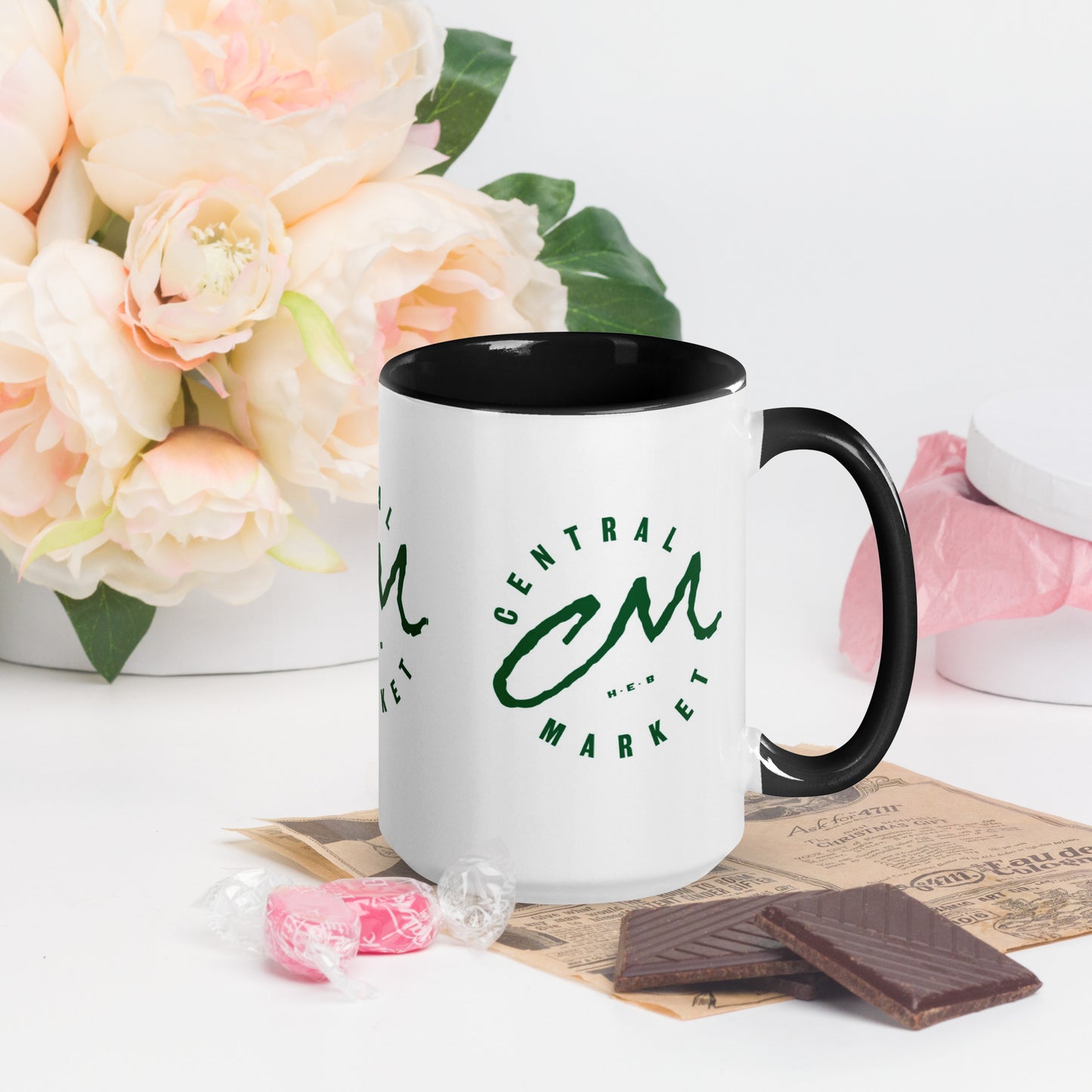 Central Market Mug with Color Inside CedarHill Country Market