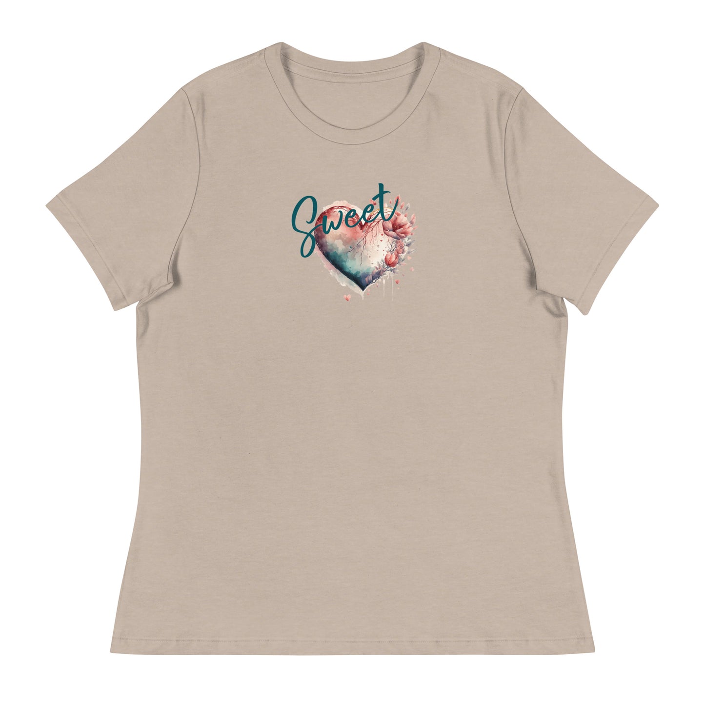 Sweet Heart Valentine Themed Women's Relaxed T-Shirt CedarHill Country Market