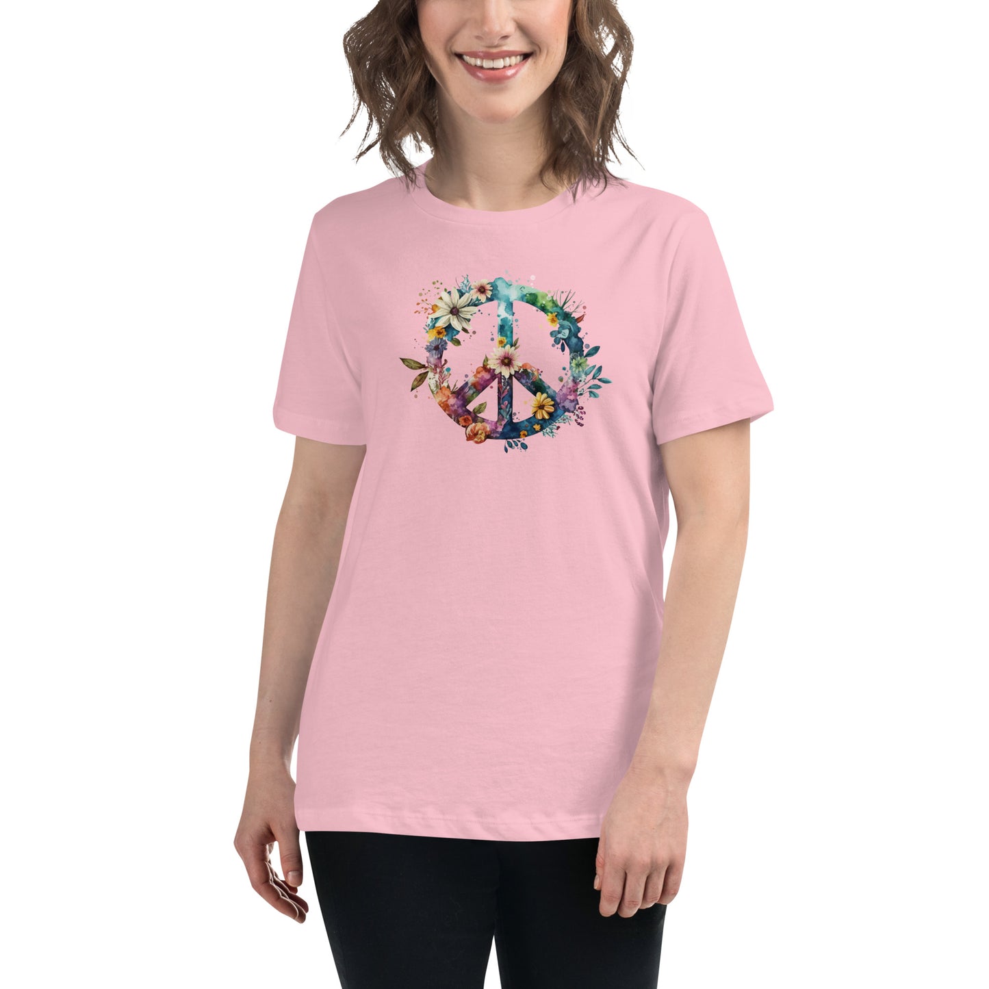 Floral Peace Women's Relaxed T-Shirt CedarHill Country Market