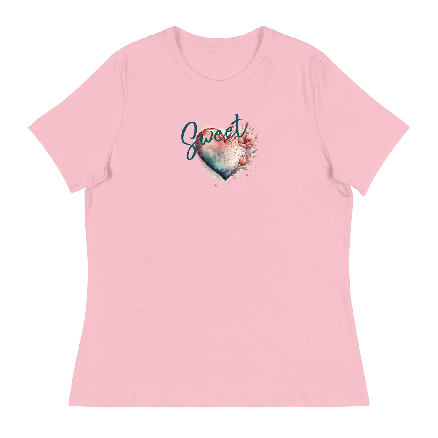 Sweet Heart Valentine Themed Women's Relaxed T-Shirt CedarHill Country Market