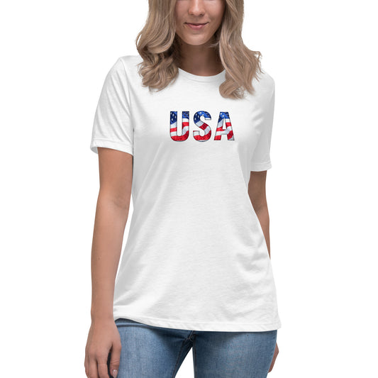 USA Themed DTG Printed Women's Relaxed T-Shirt CedarHill Country Market
