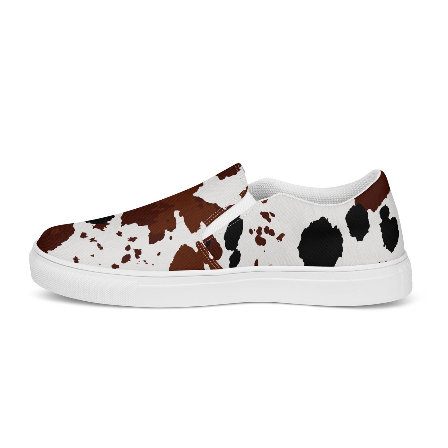 Cow Hide Western Style Women’s slip-on canvas shoes