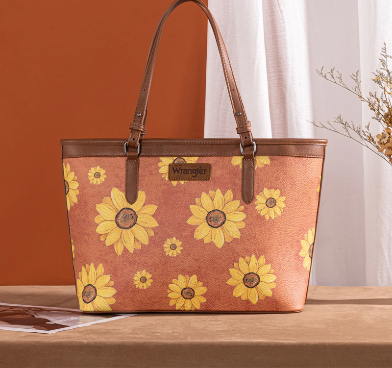 Wrangler Sunflower Print Tote Bag Cedar Hill Country Market