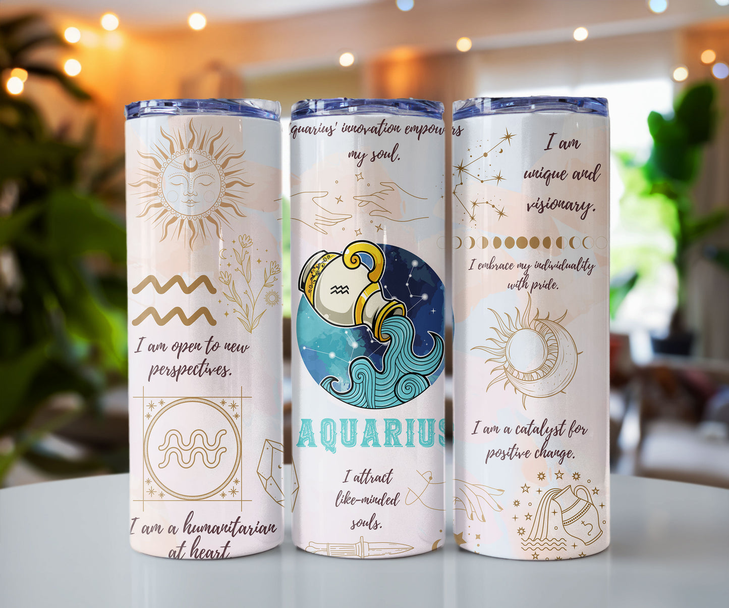 Zodiac Sign Affirmation 20 oz Insulated Tumbler CedarHill Country Market