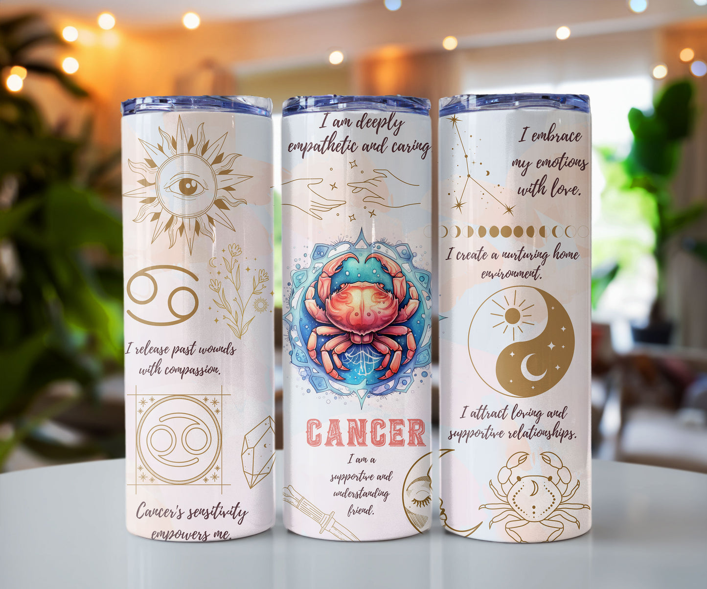 Zodiac Sign Affirmation 20 oz Insulated Tumbler CedarHill Country Market