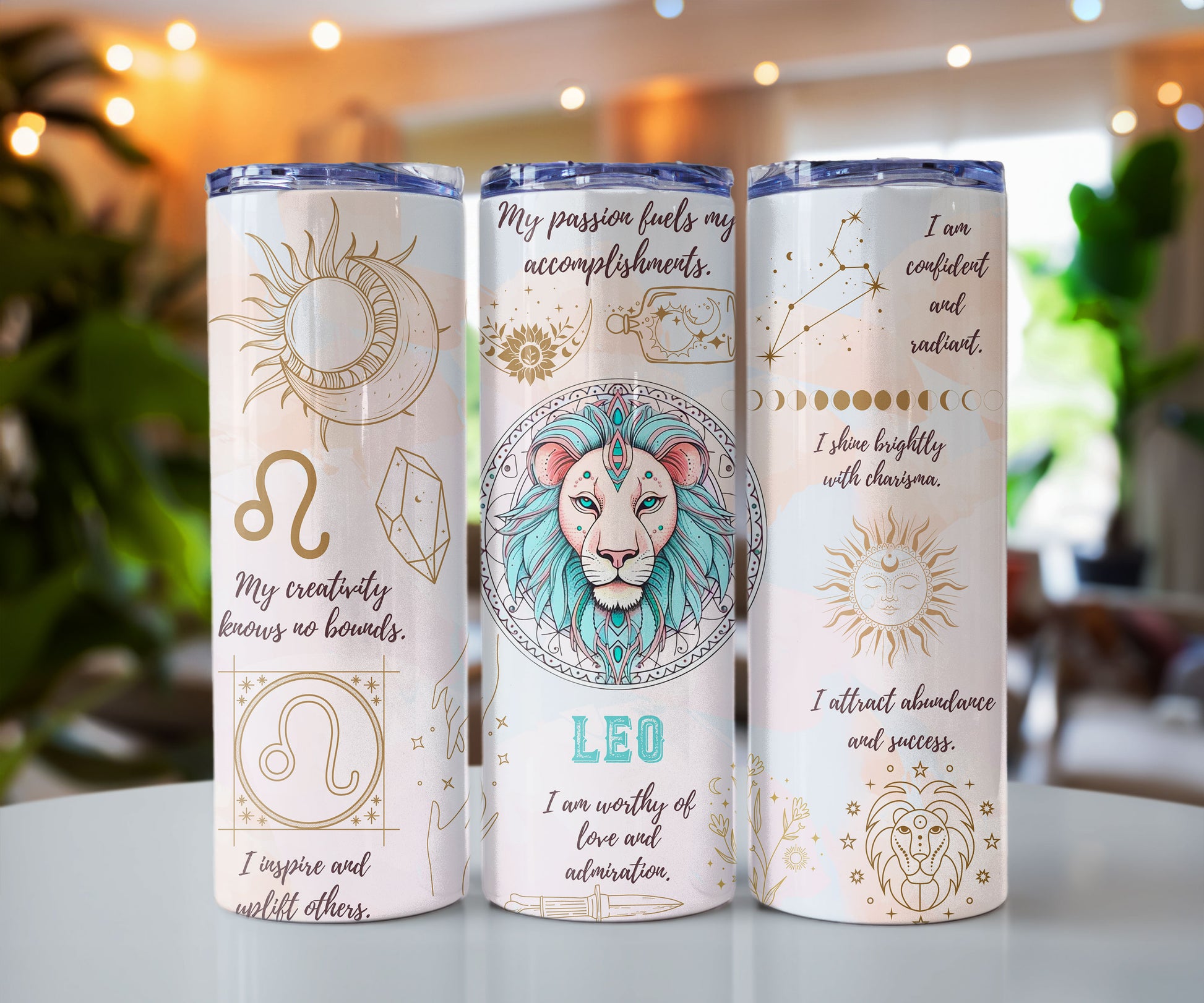 Zodiac Sign Affirmation 20 oz Insulated Tumbler CedarHill Country Market
