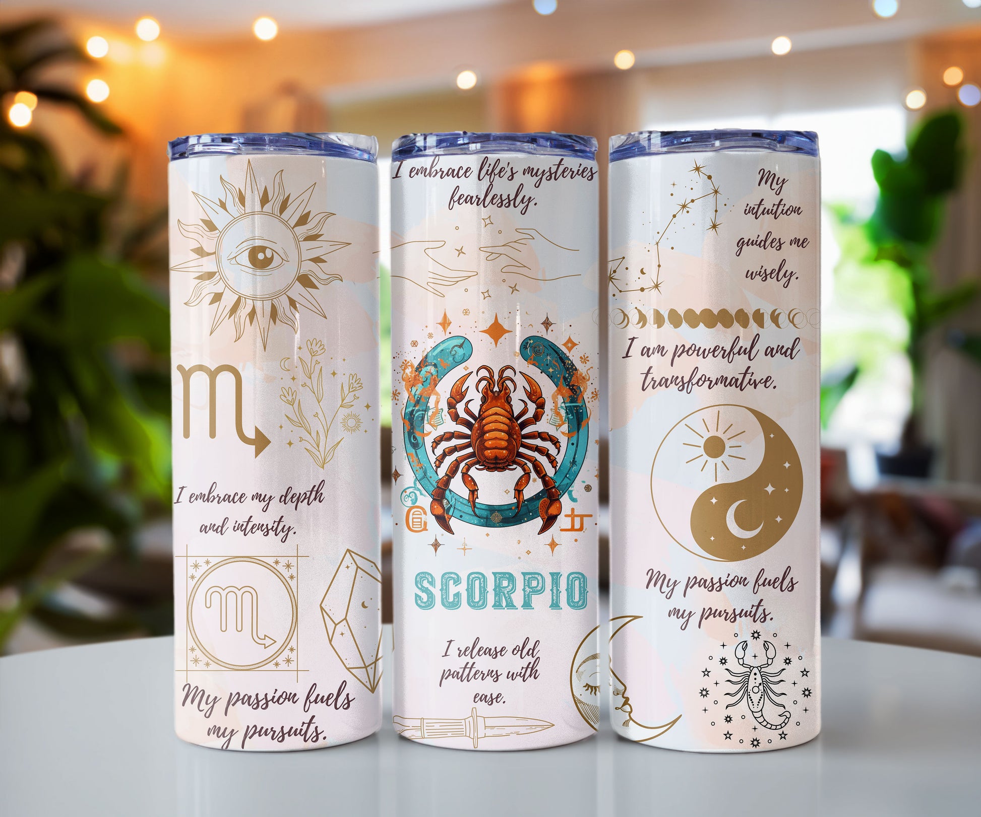 Zodiac Sign Affirmation 20 oz Insulated Tumbler CedarHill Country Market