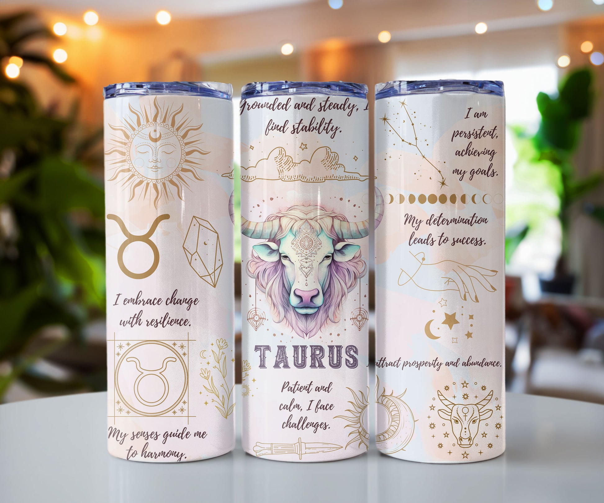 Zodiac Sign Affirmation 20 oz Insulated Tumbler CedarHill Country Market
