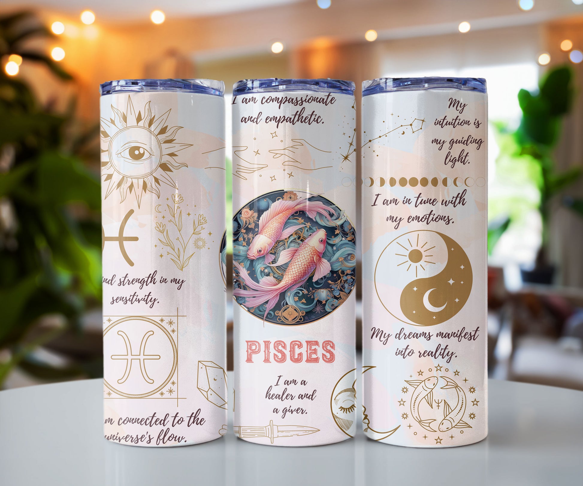 Zodiac Sign Affirmation 20 oz Insulated Tumbler CedarHill Country Market