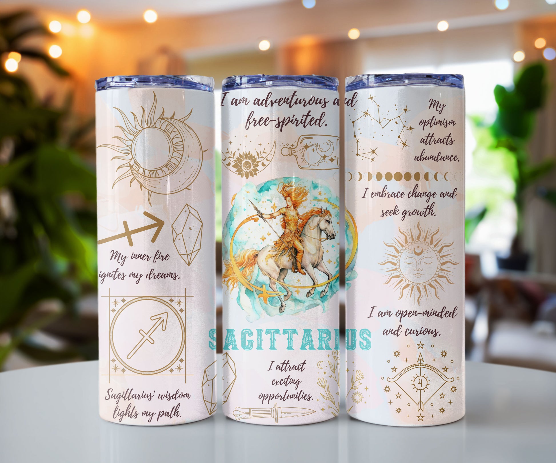 Zodiac Sign Affirmation 20 oz Insulated Tumbler CedarHill Country Market