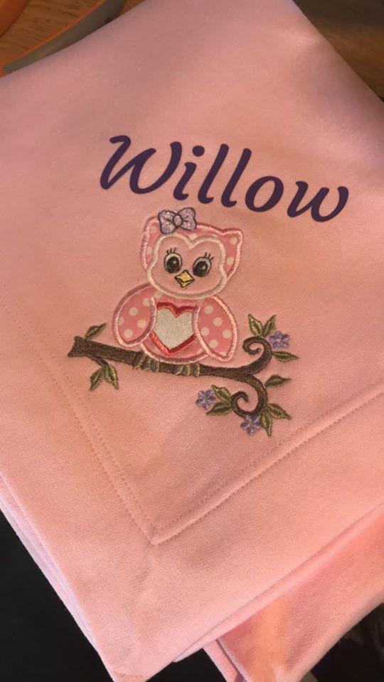 Baby Owl Stadium Blanket/Throw Cedar Hill Country Market