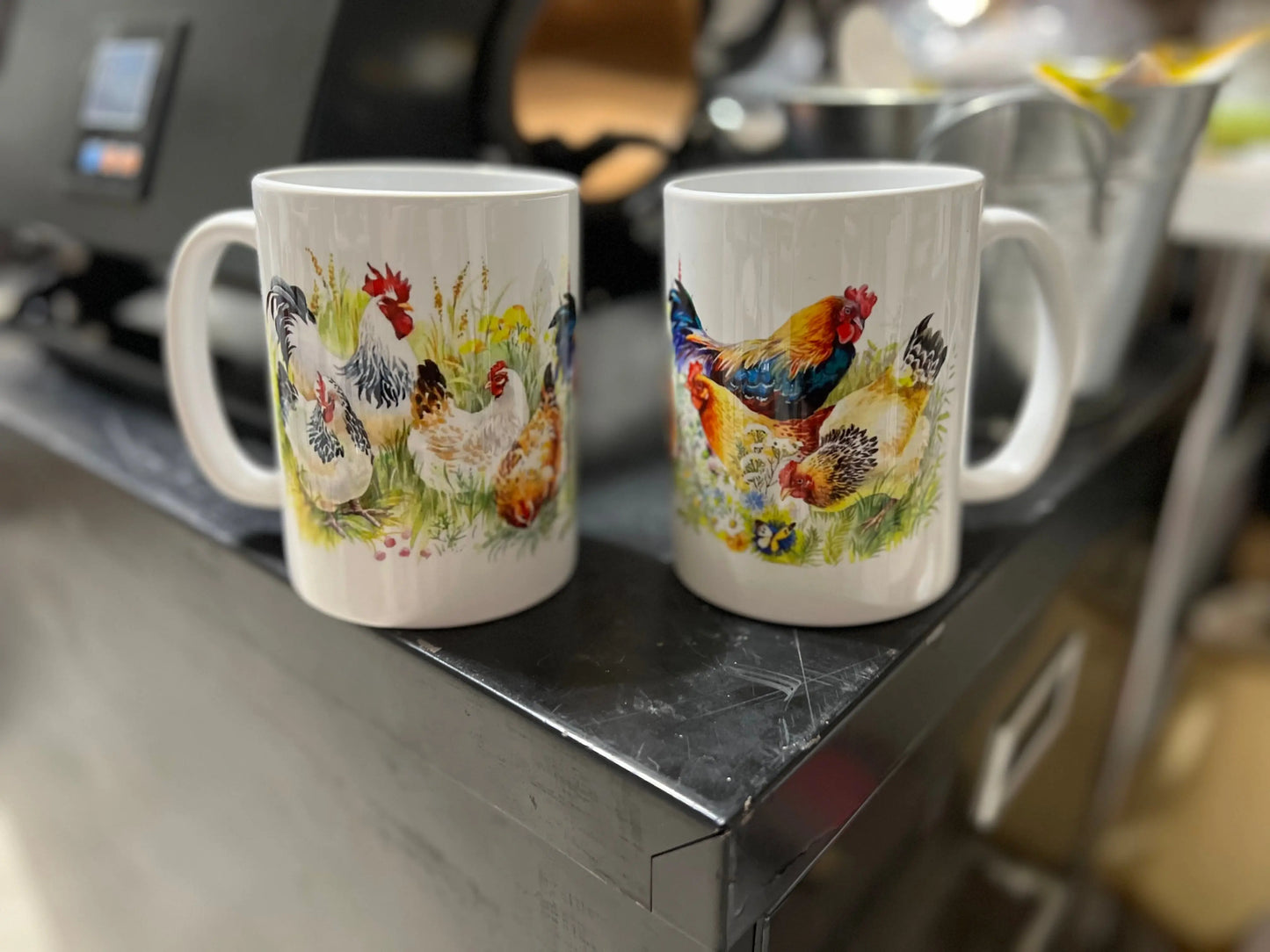 Beautiful Henny Penny Coffee Mugs Set of 2 CedarHill Country Market