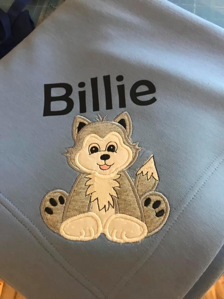 Custom Embroidery Applique Blanket/Throw Cedar Hill Country Market