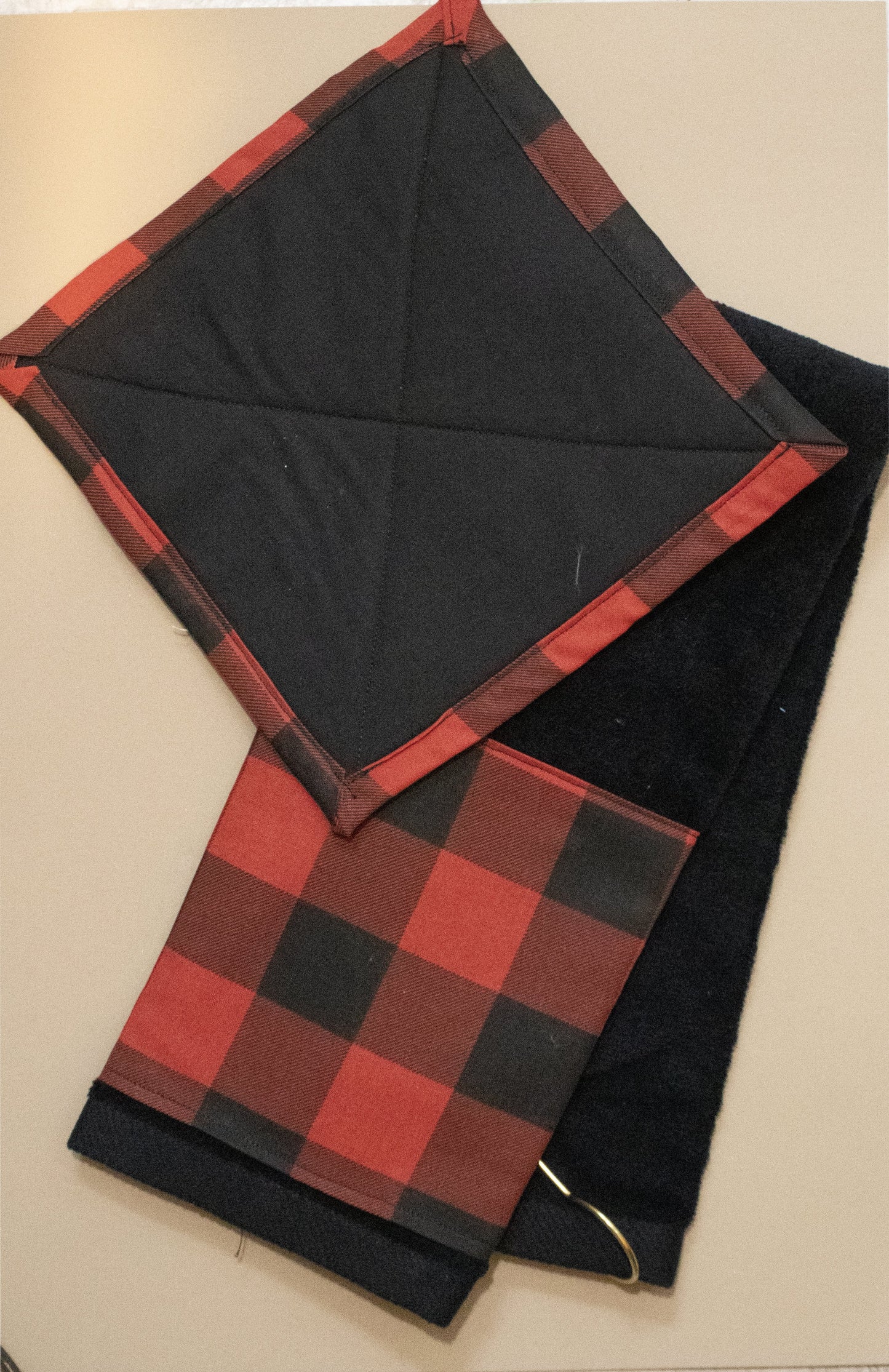 Farmhouse Red Plaid Kitchen Towel Set Cedar Hill Country Market