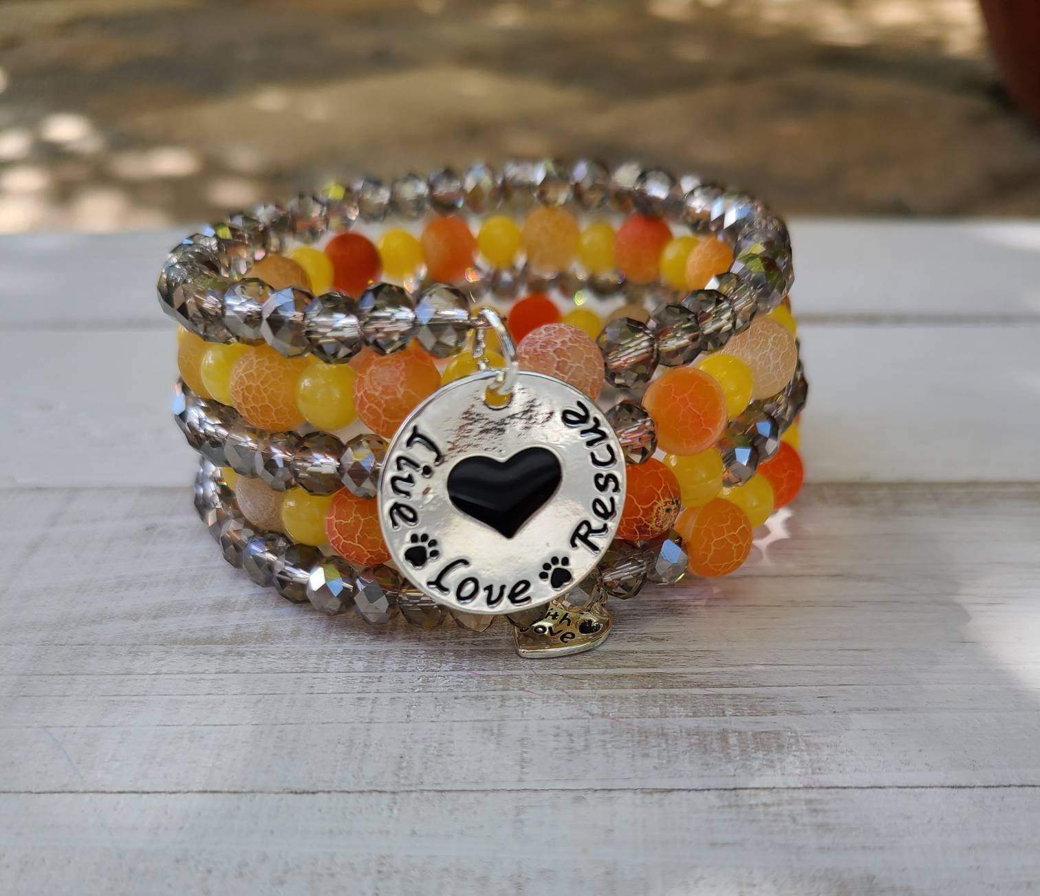 SPCA/RESCUE AWARENESS BEADED BRACELET Cedar Hill Country Market