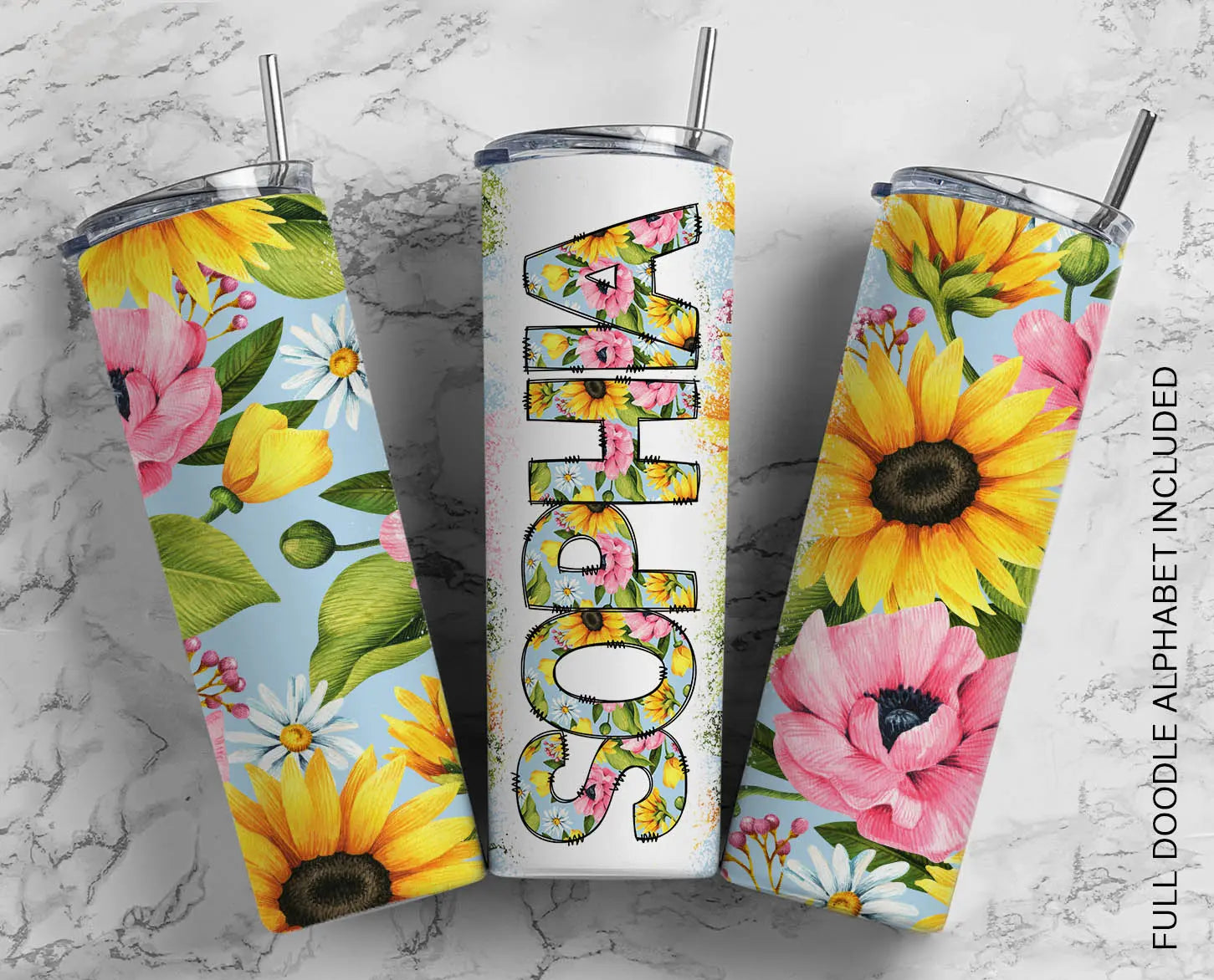 Sunflower Shower Tumbler CedarHill Country Market