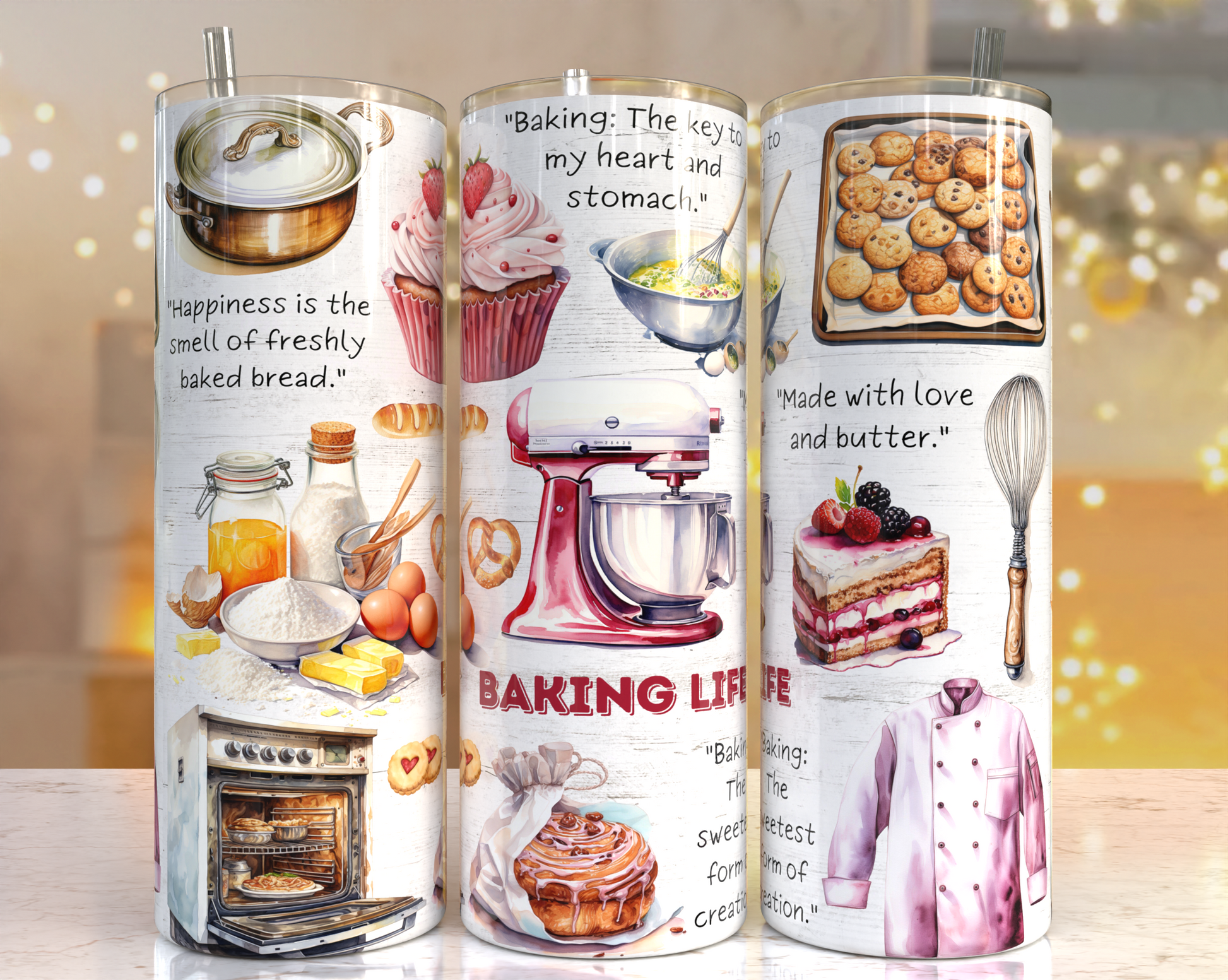 Baking Life Bakers Stainless steel tumbler CedarHill Country Market