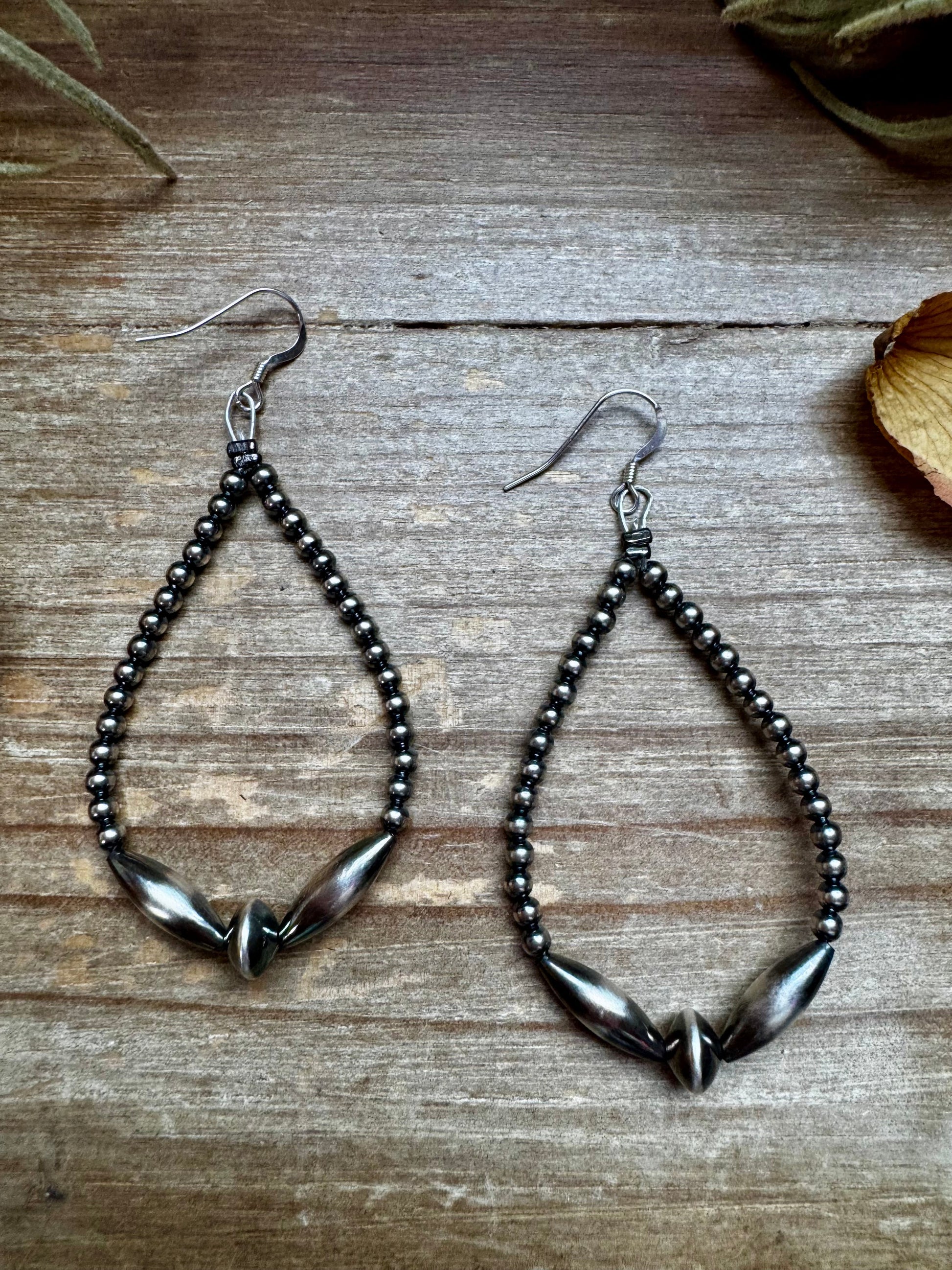 Sterling Silver Pearl & Torpedo Teardrop Earrings The Bijoux FAB Jewelry