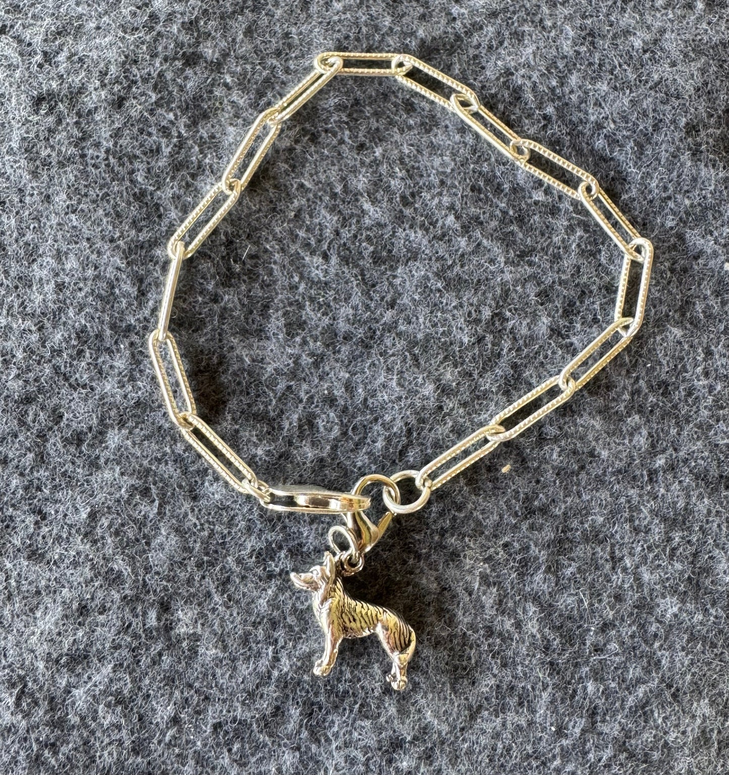 Handcrafted Sterling Silver Husky Dog Charm Nizhoni Traders LLC