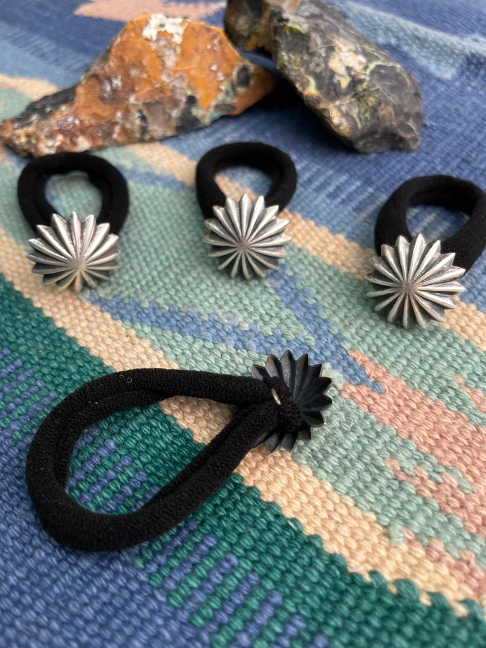 Handmade Sterling Silver Hair Tie Nizhoni Traders LLC