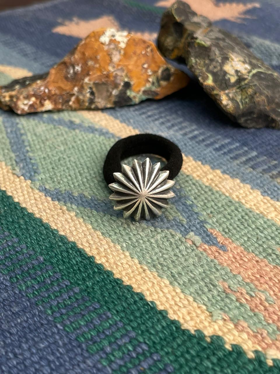 Handmade Sterling Silver Hair Tie Nizhoni Traders LLC