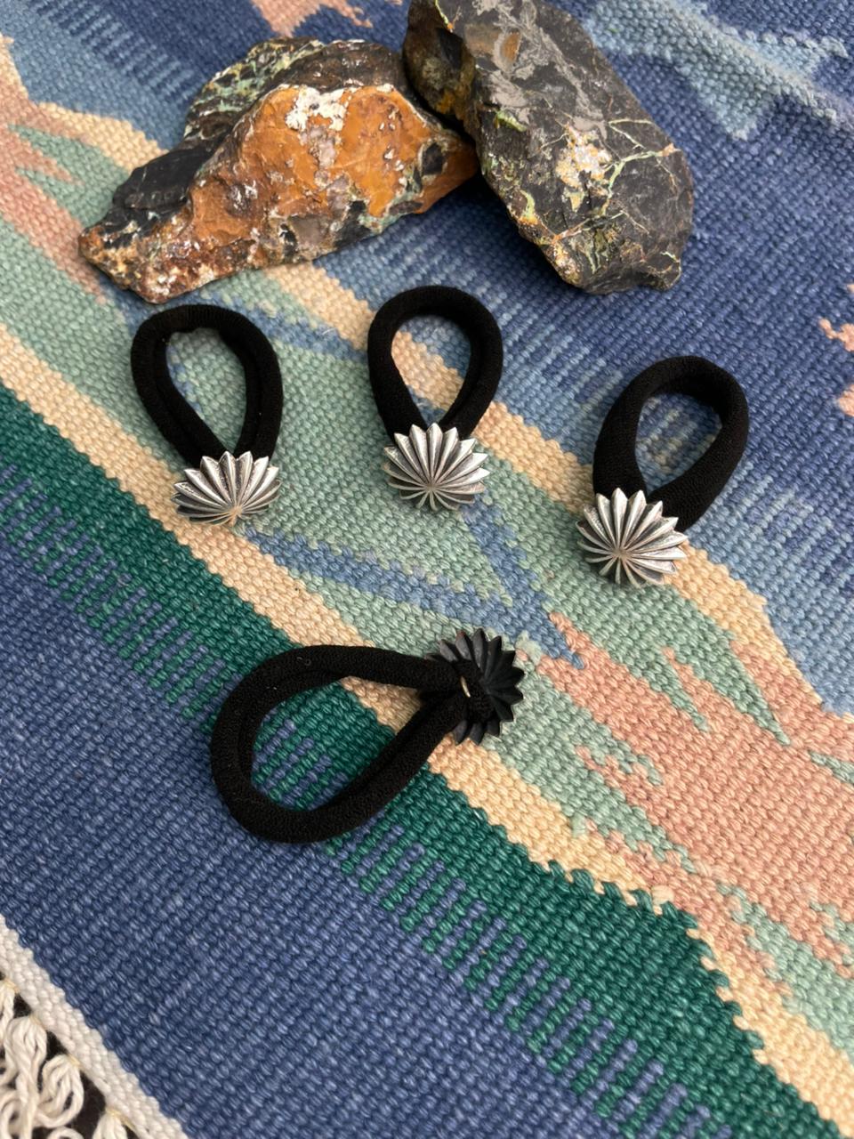 Handmade Sterling Silver Hair Tie Nizhoni Traders LLC