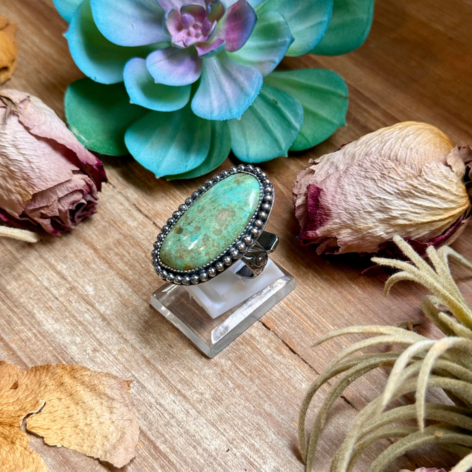 MJ Turquoise Ring – Sterling Silver The Bijoux FAB Jewelry