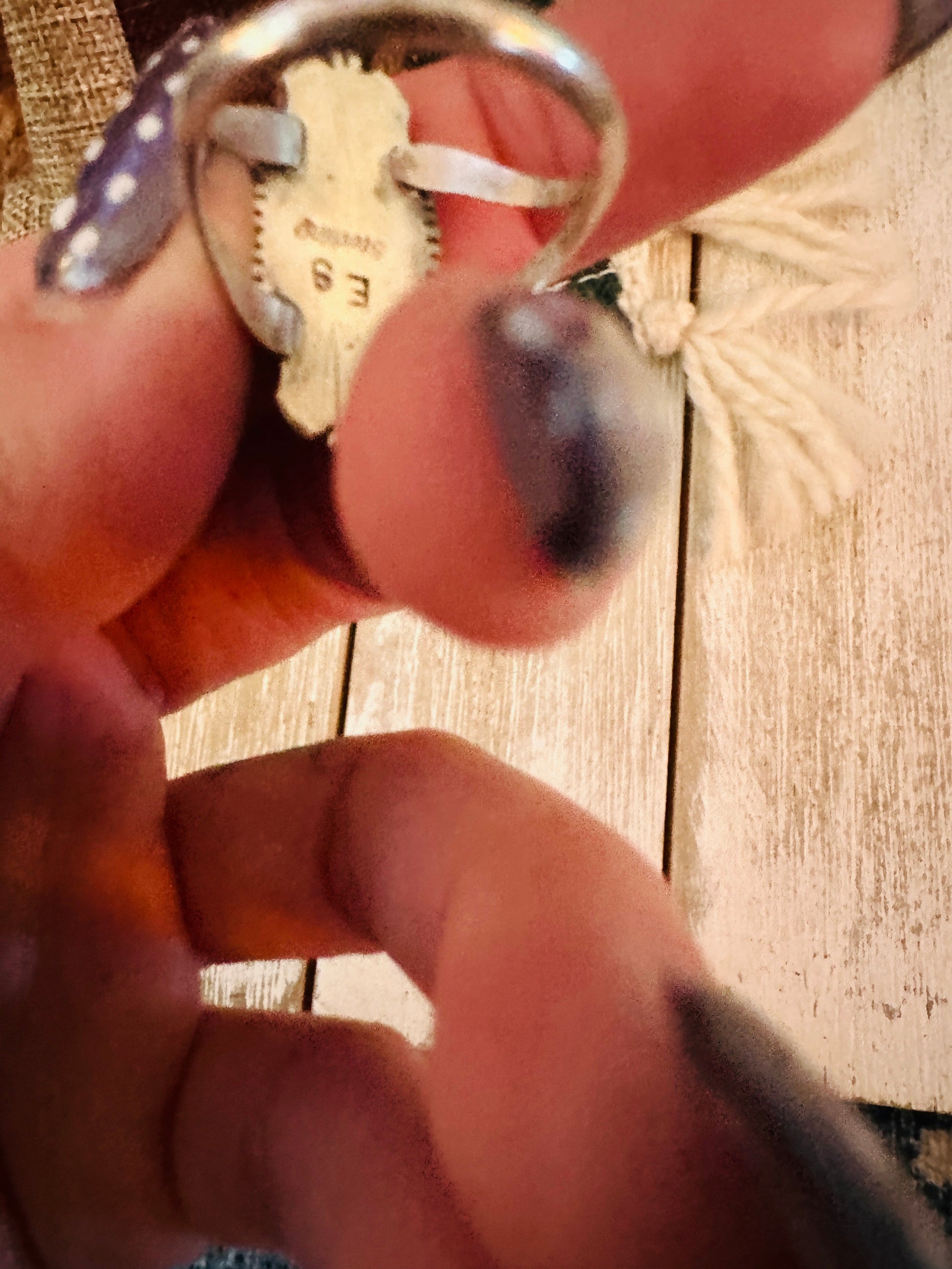 Old Pawn Handcrafted Turquoise & Sterling Silver Ring Size 8 Nizhoni Traders LLC