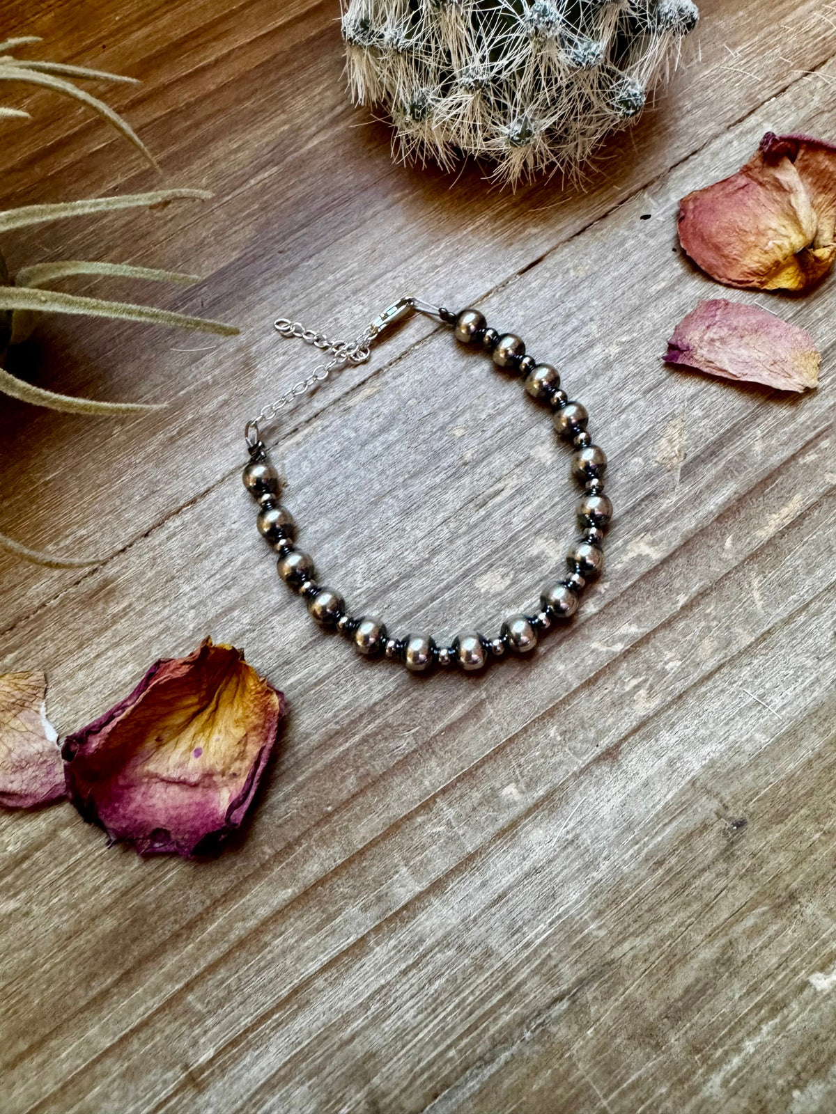 3 mm & 6 mm Sterling Silver Pearls bracelet The Bijoux FAB Jewelry