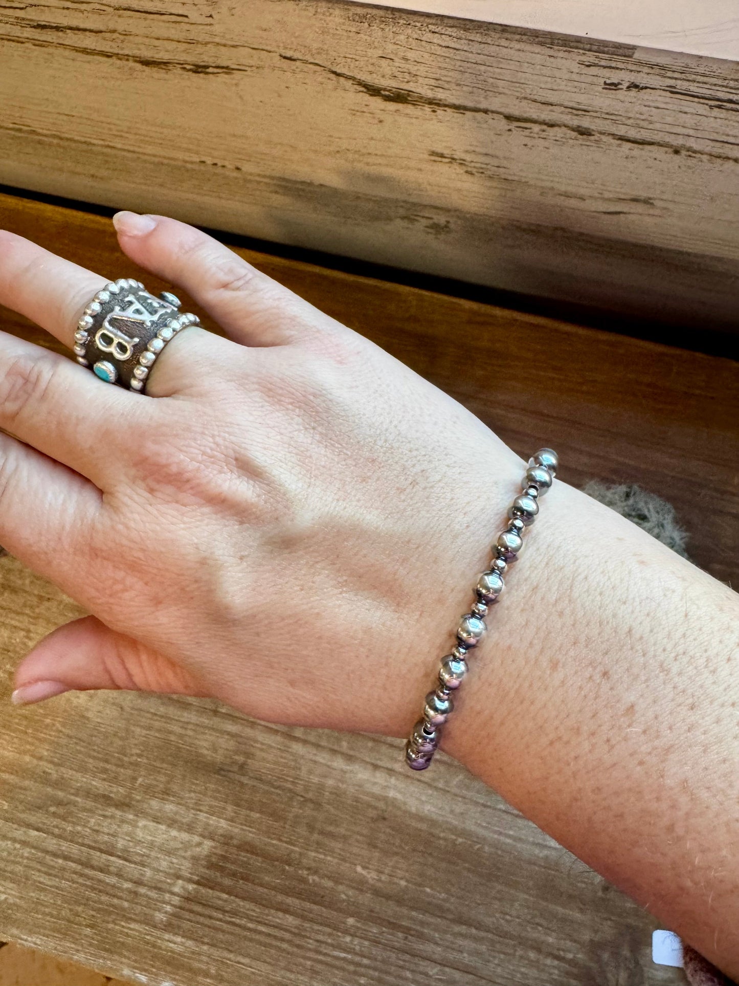 3 mm & 6 mm Sterling Silver Pearls bracelet The Bijoux FAB Jewelry