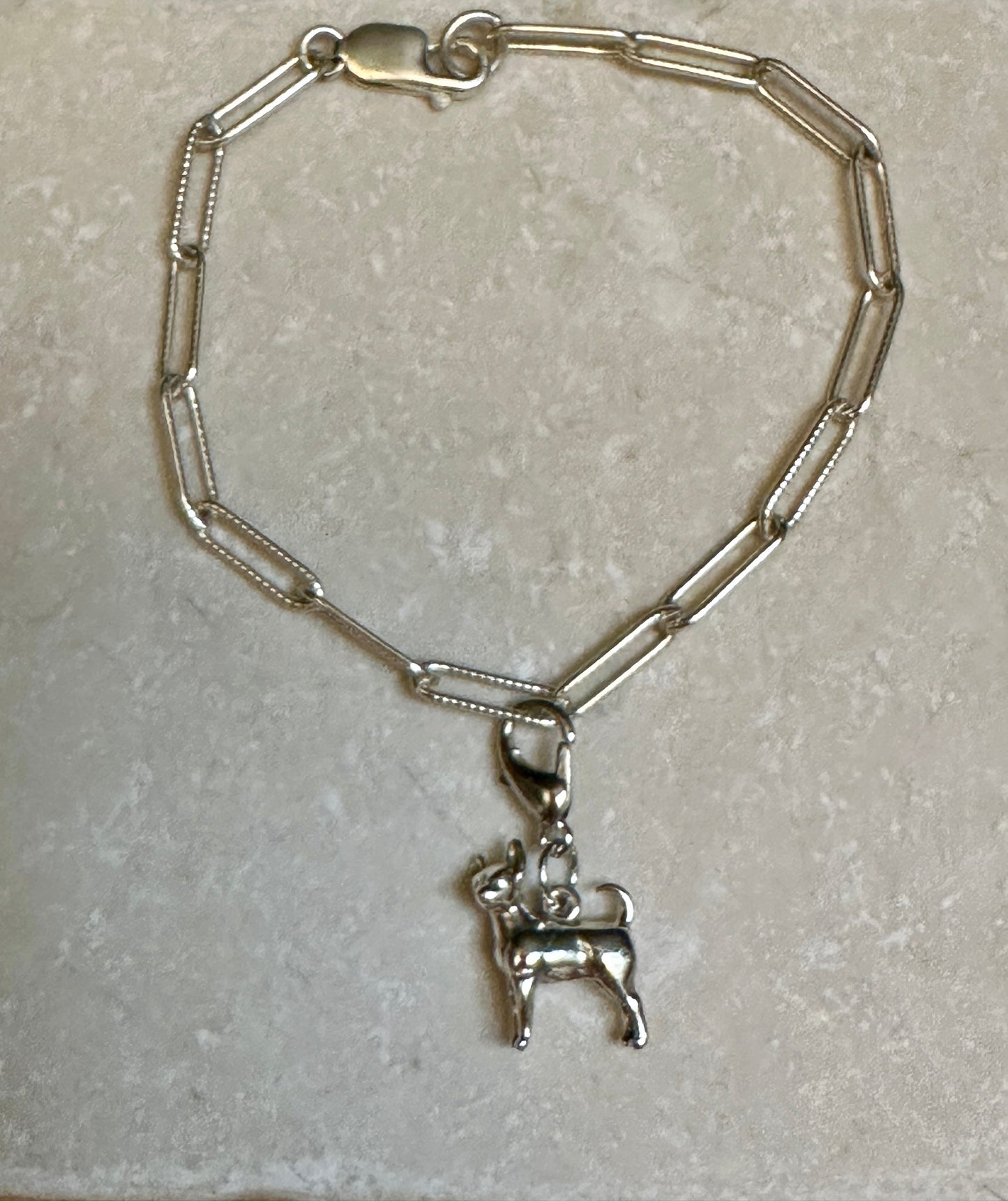 Handcrafted Sterling Silver Chihuahua Dog Charm Nizhoni Traders LLC