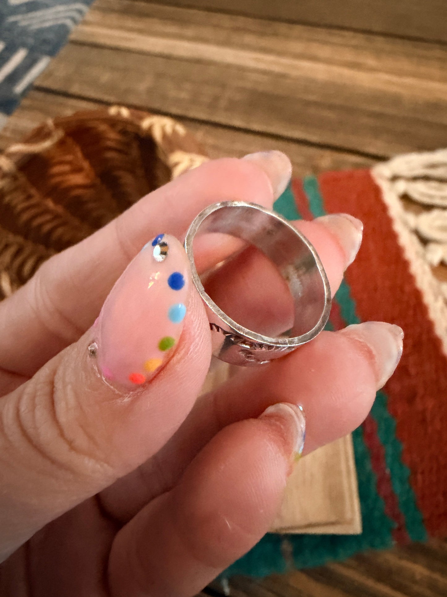 Handcrafted Sterling Silver Band Ring Nizhoni Traders LLC