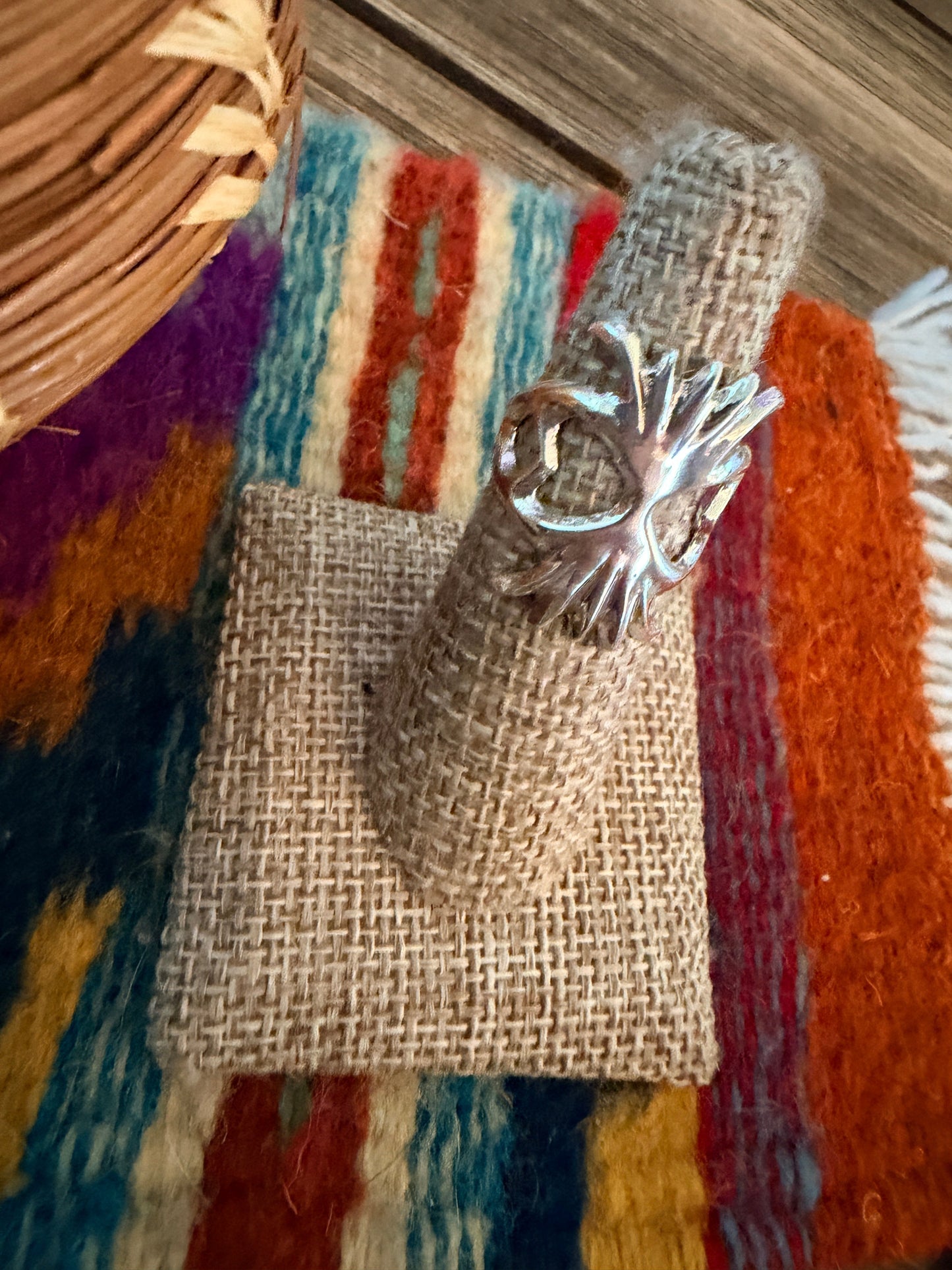 Handcrafted Sterling Silver Band Ring by Francis L. Begay Nizhoni Traders LLC