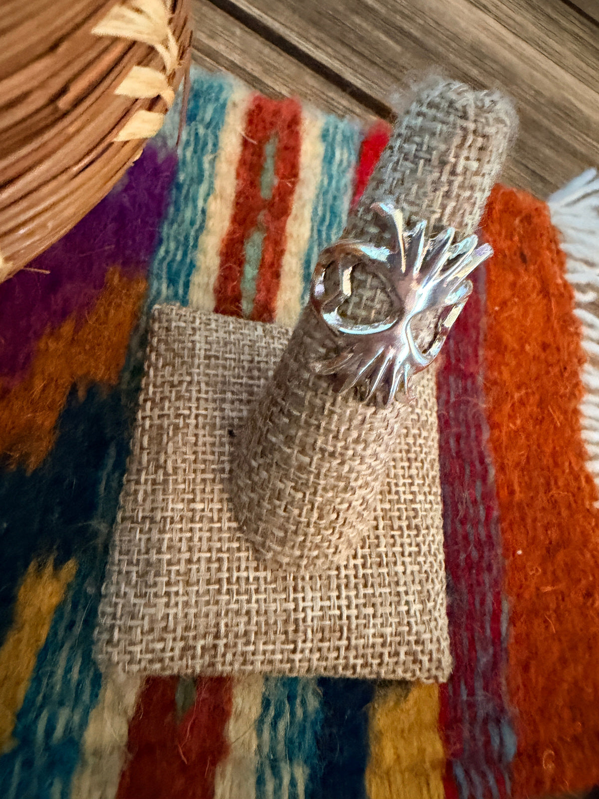 Handcrafted Sterling Silver Band Ring by Francis L. Begay Nizhoni Traders LLC