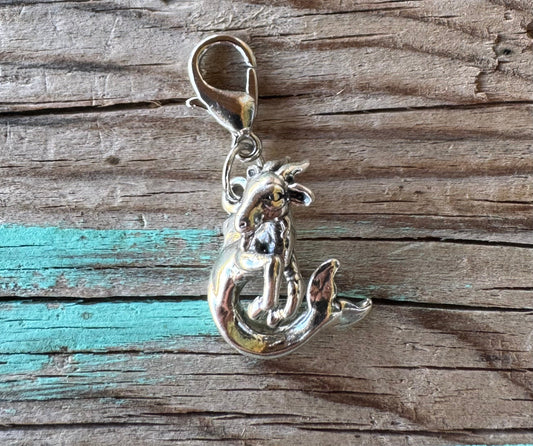 Handcrafted Sterling Silver Capricorn Charm Nizhoni Traders LLC