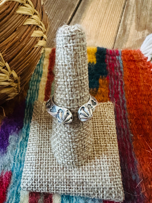 Handcrafted Sterling Silver Band Ring Size 7.75 by Sunshine Reeves Nizhoni Traders LLC
