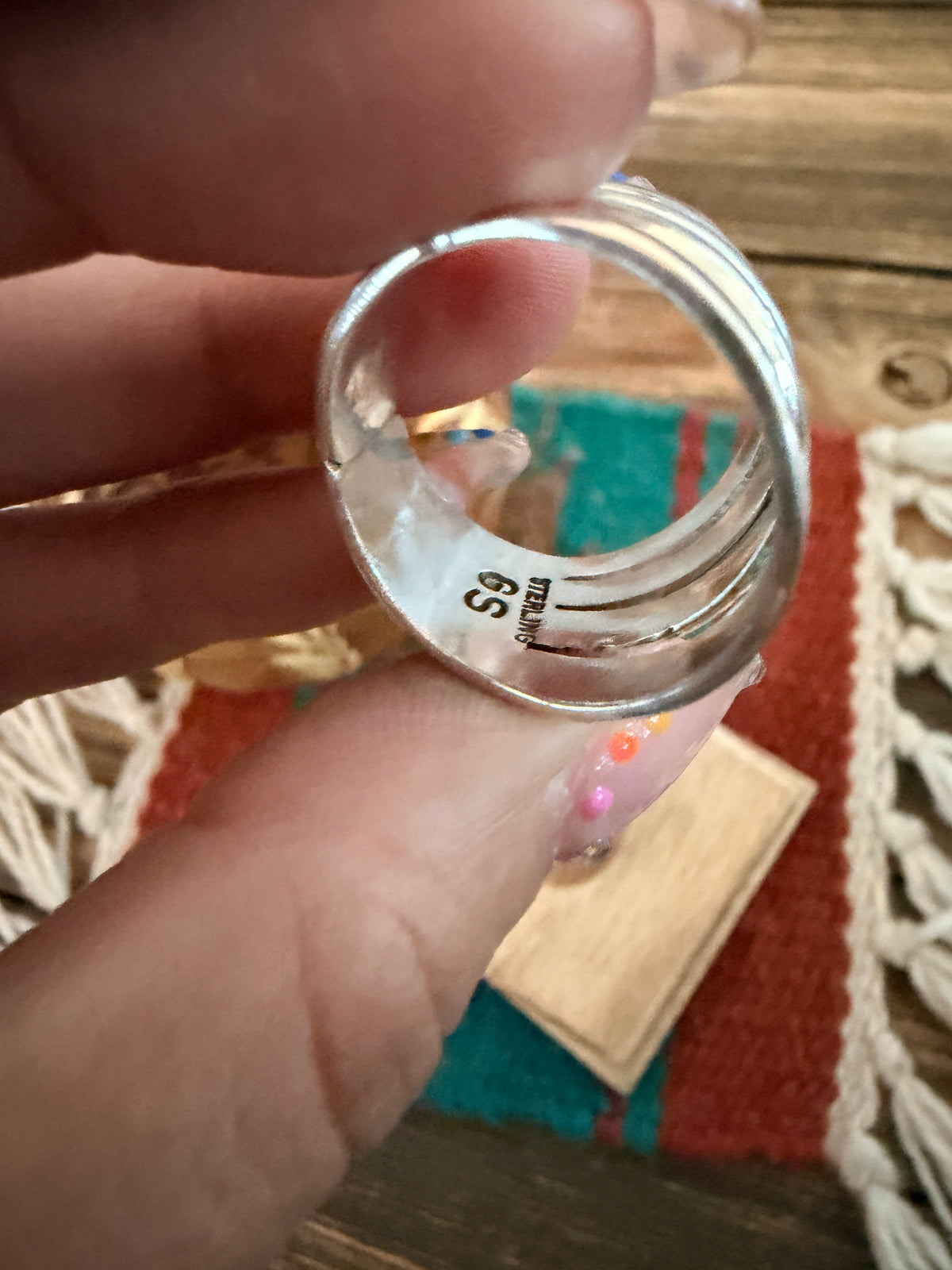 Handcrafted Sterling Silver Band Ring Nizhoni Traders LLC