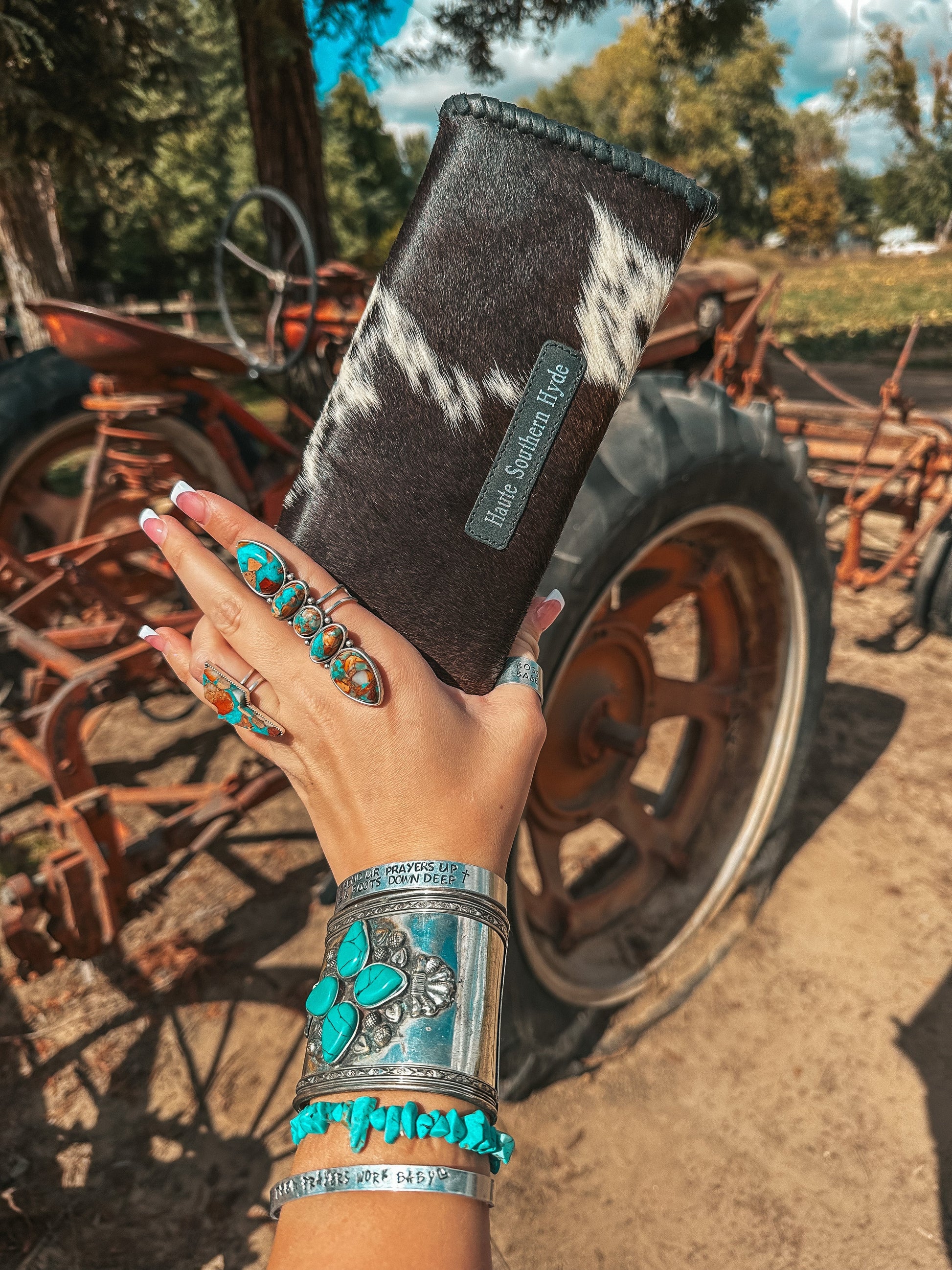 The Elva (Black Leather) Wallet a Haute Southern Hyde by Beth Marie Exclusive Haute Southern Hyde