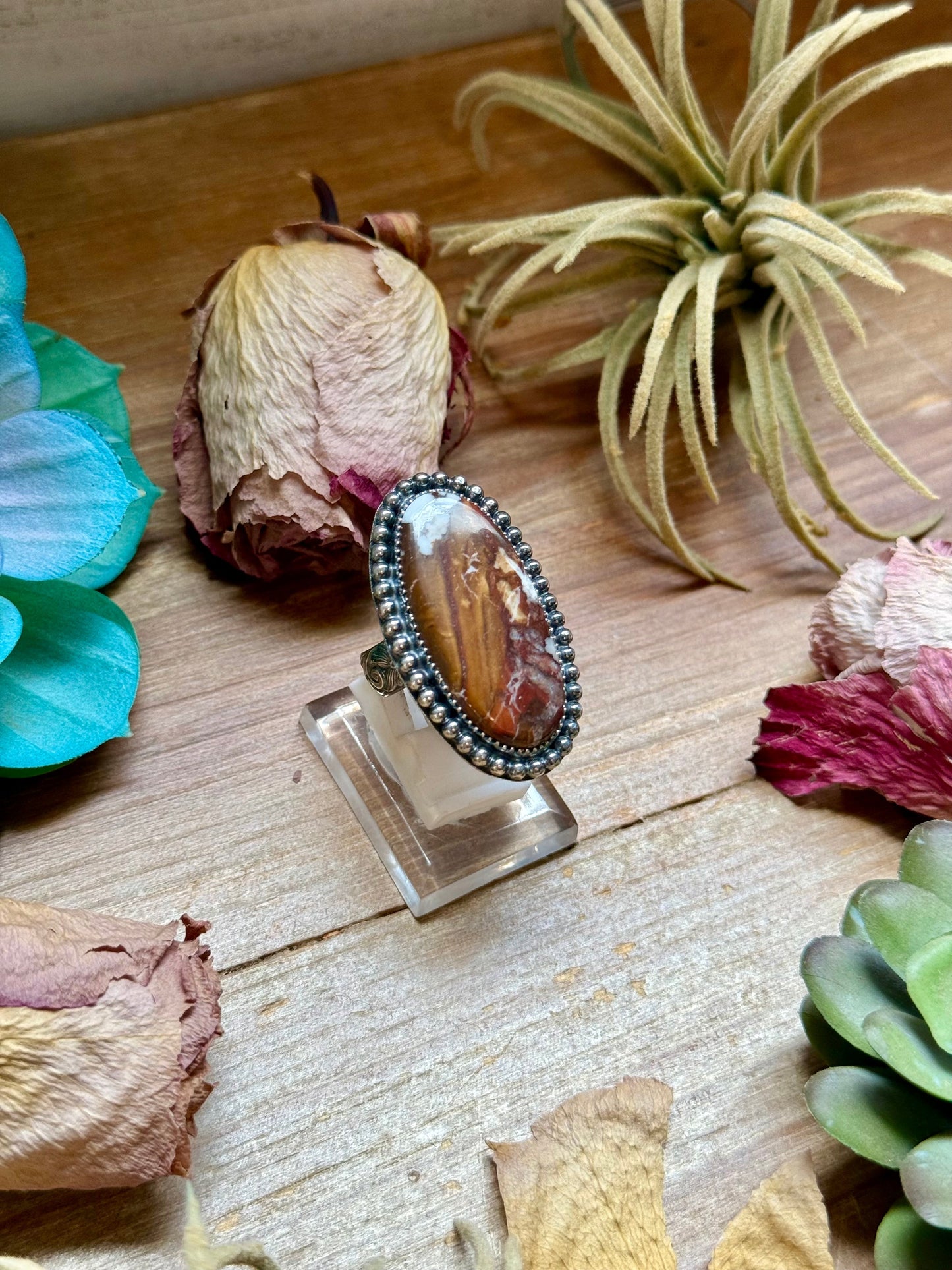 MJ Wild Horse Sterling Silver Ring – Adjustable Oval The Bijoux FAB Jewelry