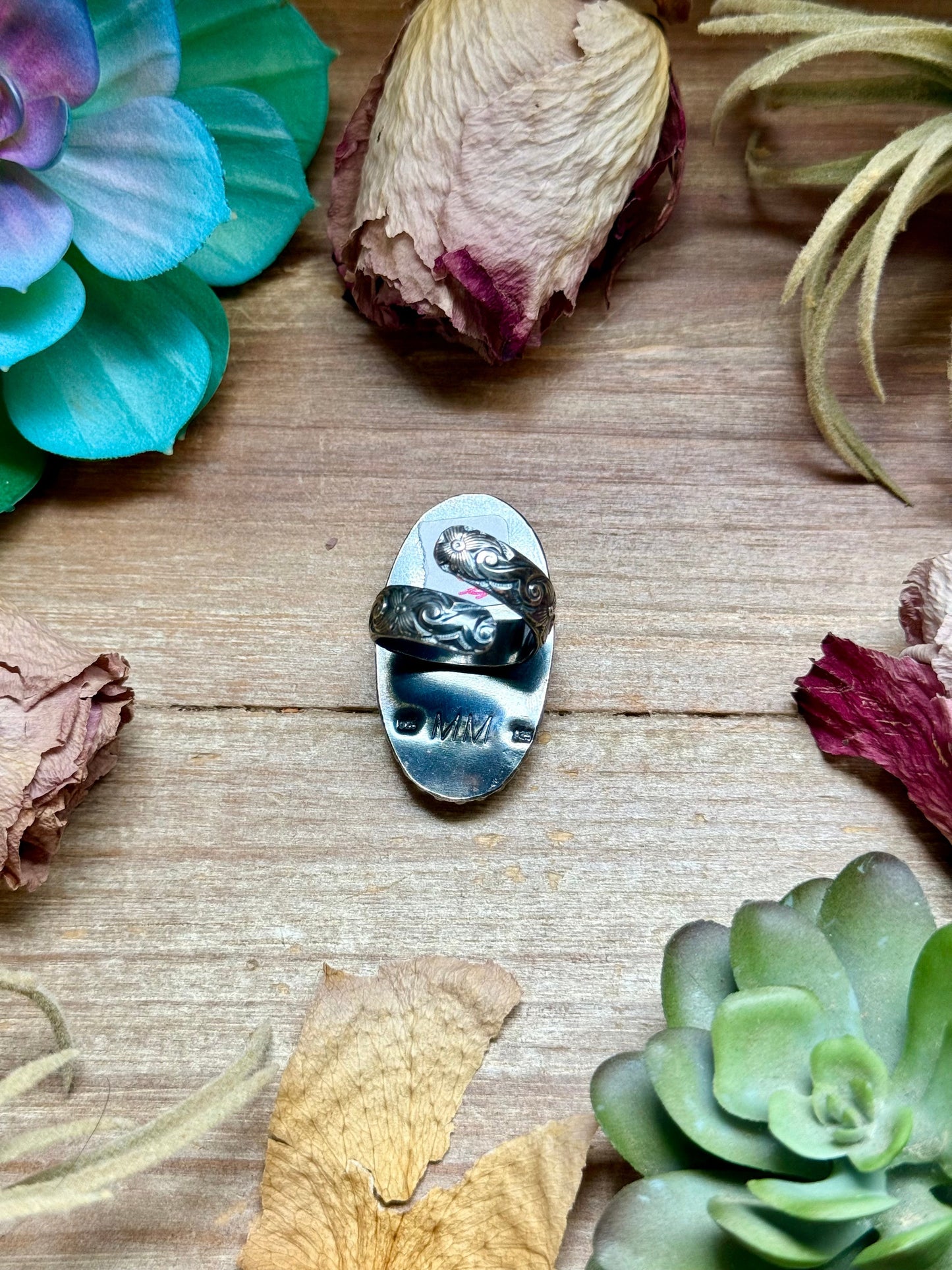 MJ Wild Horse Sterling Silver Ring – Adjustable Oval The Bijoux FAB Jewelry