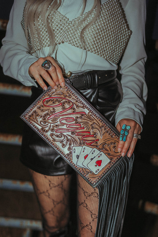 The Vegas Clutch Wristlet a Haute Southern Hyde by Beth Marie Exclusive Haute Southern Hyde
