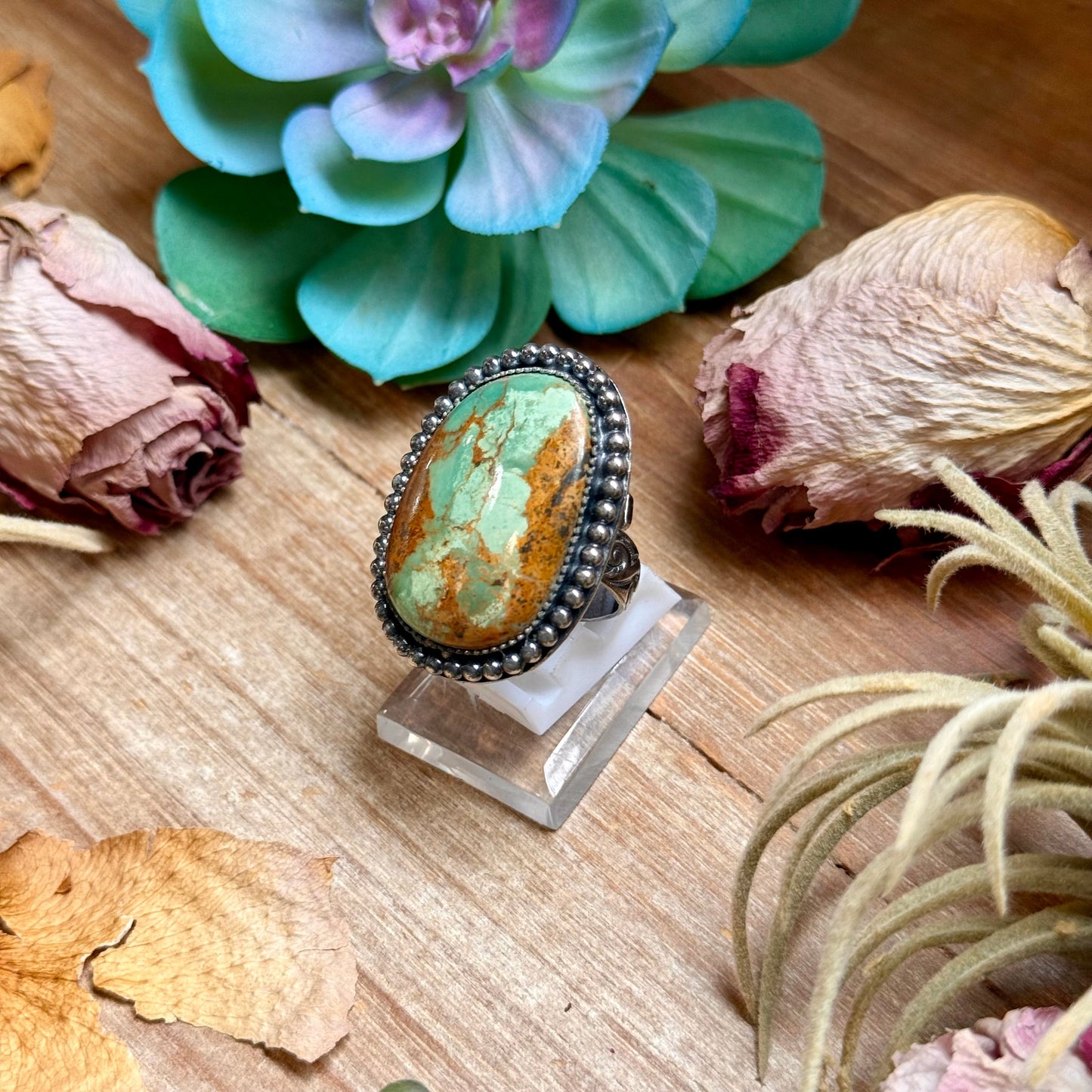 MJ Turquoise Ring – Sterling Silver The Bijoux FAB Jewelry
