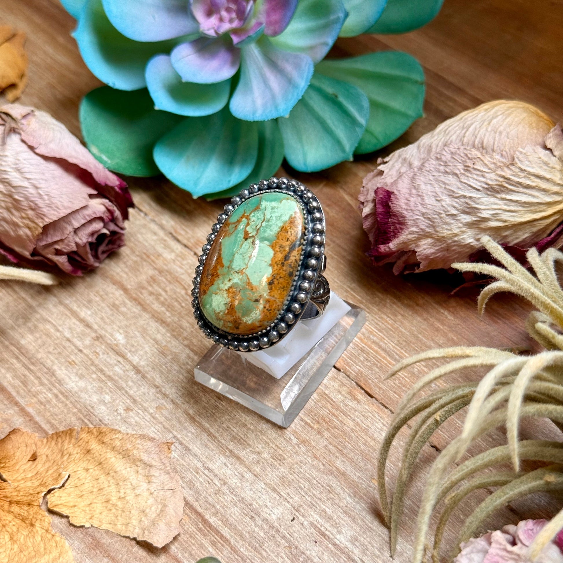 MJ Turquoise Ring – Sterling Silver The Bijoux FAB Jewelry