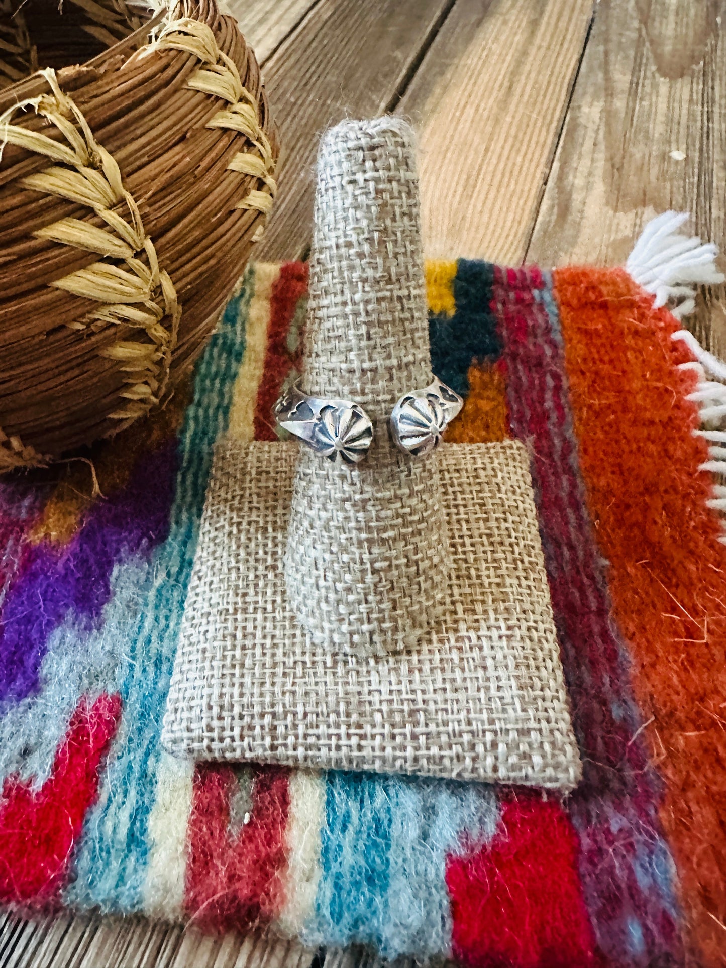 Handcrafted Sterling Silver Band Ring Size 7.75 by Sunshine Reeves Nizhoni Traders LLC