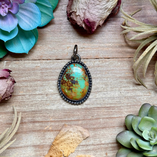 MJ Turquoise Pendant – Sterling Silver The Bijoux FAB Jewelry