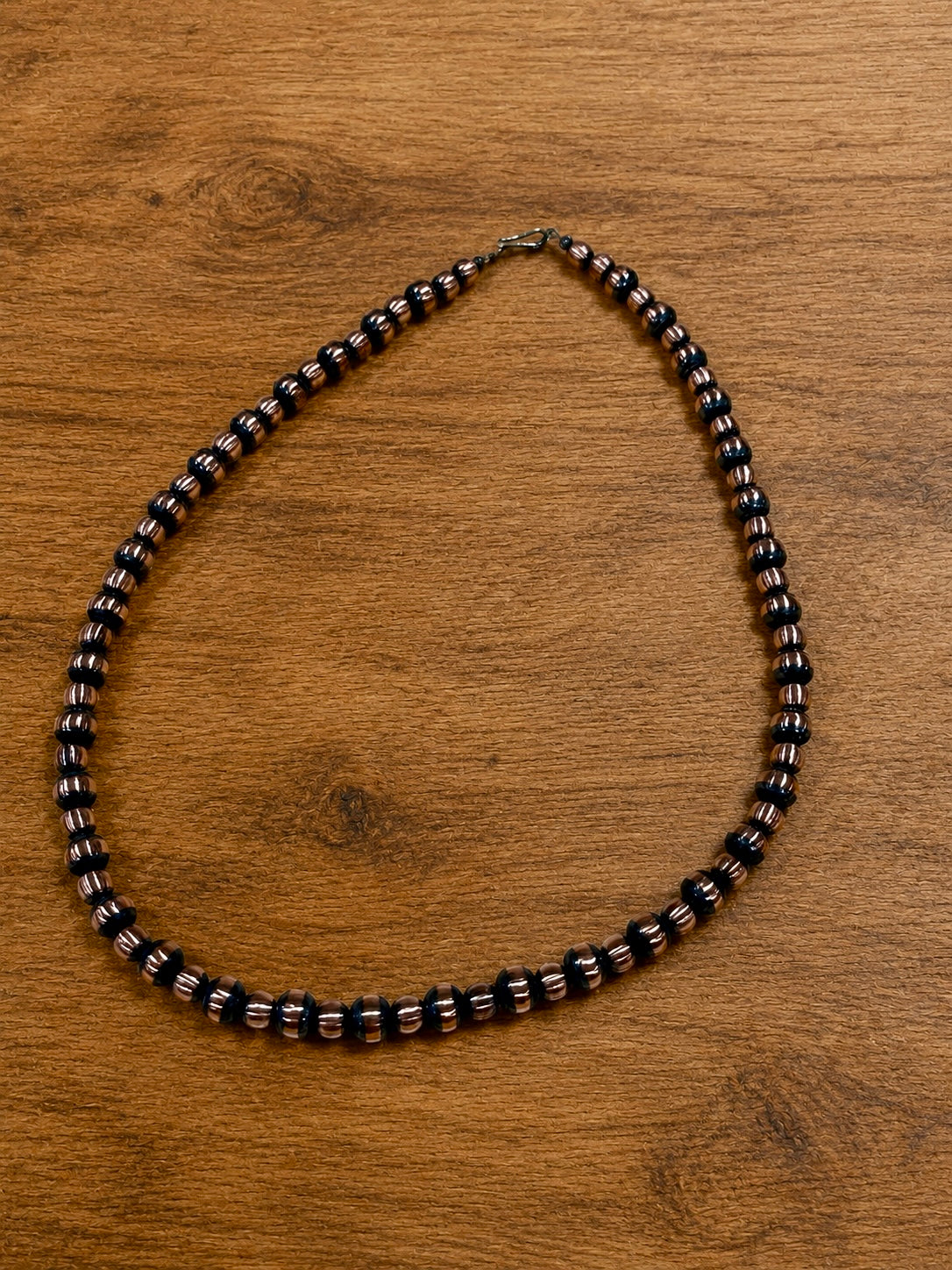 Handcrafted 6-8mm Copper Beaded Necklace Nizhoni Traders LLC