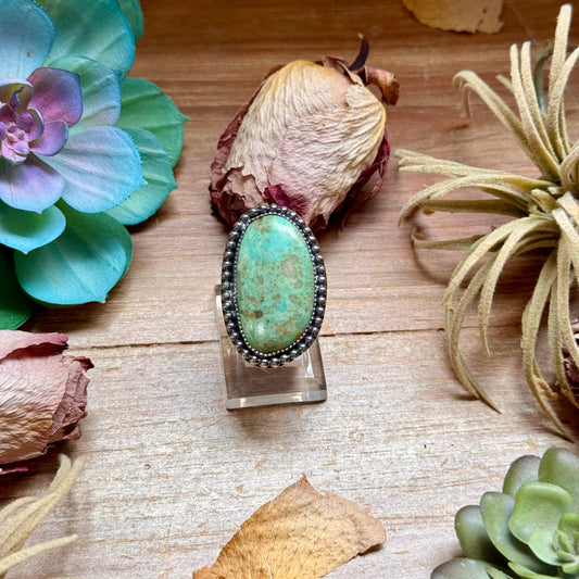 MJ Turquoise Ring – Sterling Silver The Bijoux FAB Jewelry